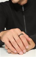 Anello Bikkembergs Uomo Embossed in Acciaio EMBR01BR-21 - EMBR01BR-21